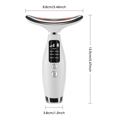 LED Face Sculptor — 7-Color Light Therapy & Vibration Massage Device