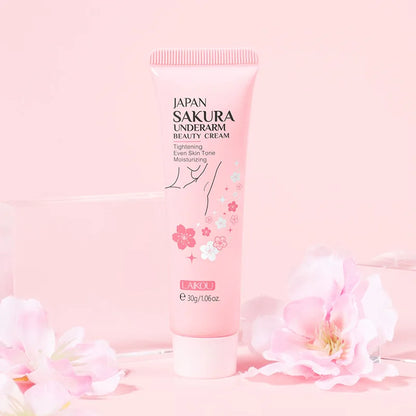 Laikou Sakura Underarm Cream Knee Buttocks Dark Skin  Improve Melanin Pigmentation Korean Skin Care Product 30g